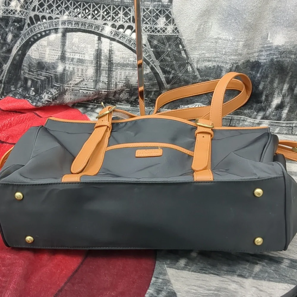 Ecosusi Black And Tan Tote Bag